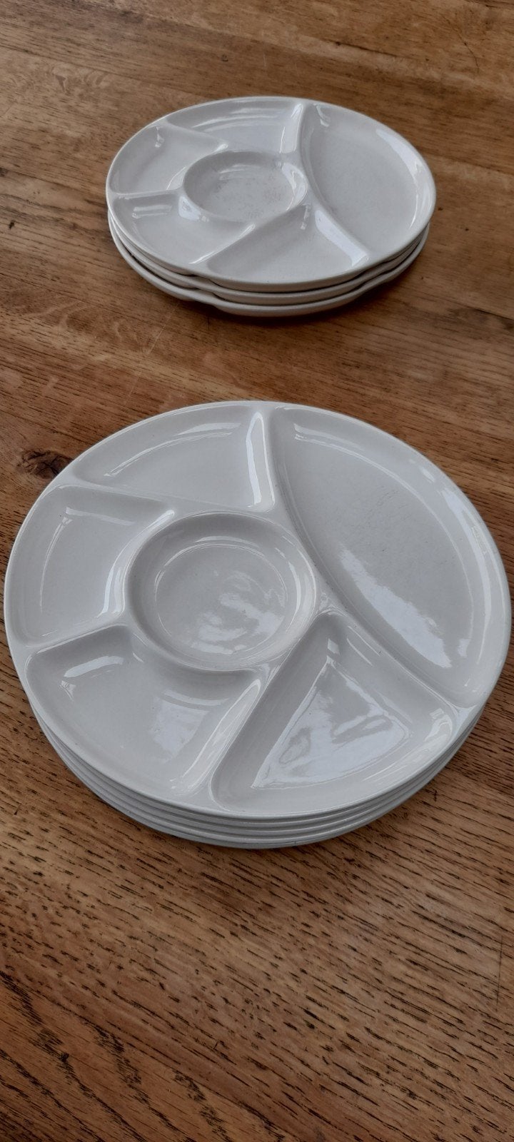 fondu, gourmet, bbq borden, Gebruikt, Ophalen of Verzenden, Bord(en), Overige stijlen