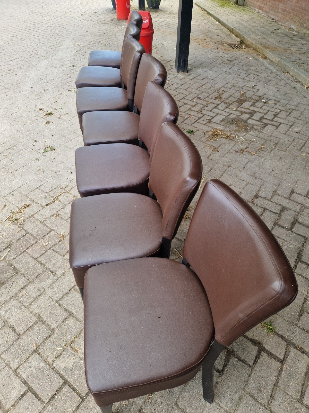 Bruine horeca stoelen, Ophalen of Verzenden, Bruin, Vijf, Zes of meer stoelen