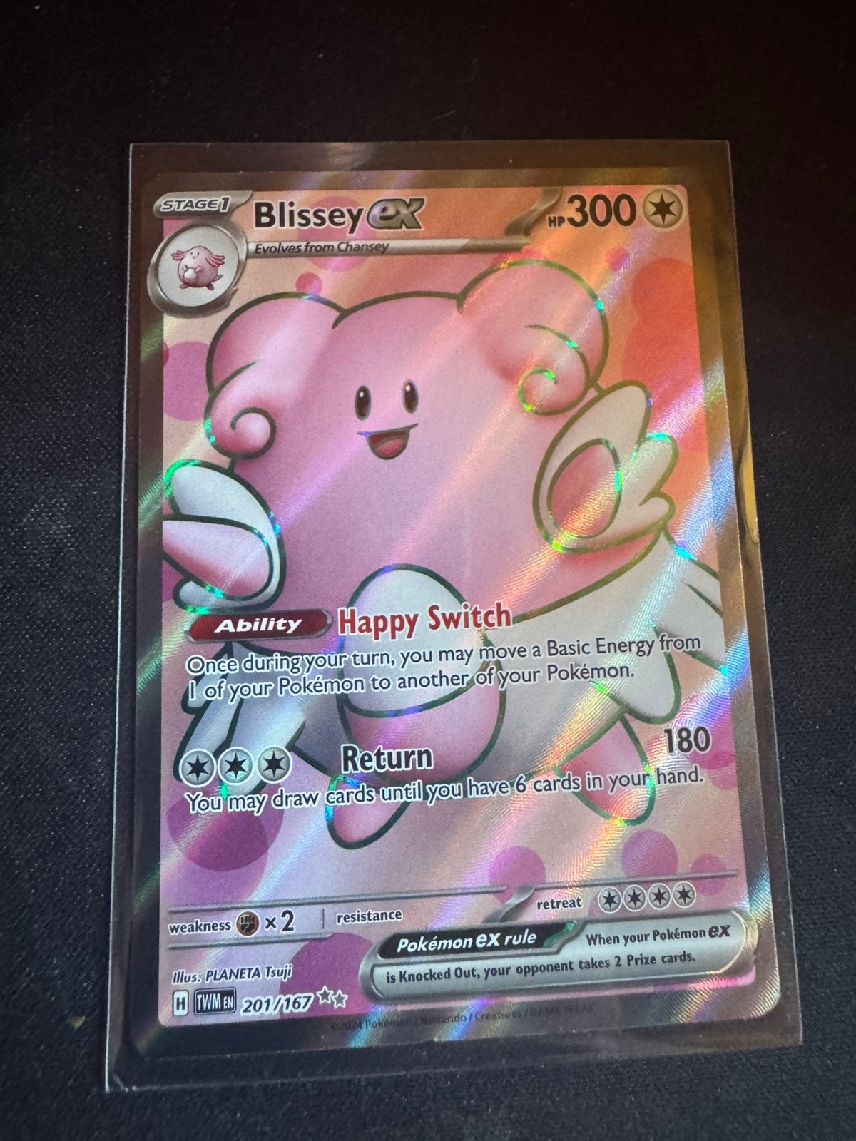 Blissey ex #201, Ophalen, Zo goed als nieuw