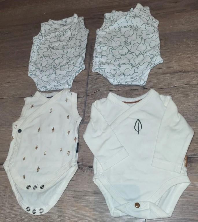 4 nieuwe rompers Prenatal maat 44, Kinderen en Baby's, Babykleding | Prematuur, Nacht- of Onderkleding, Jongetje of Meisje, Nieuw