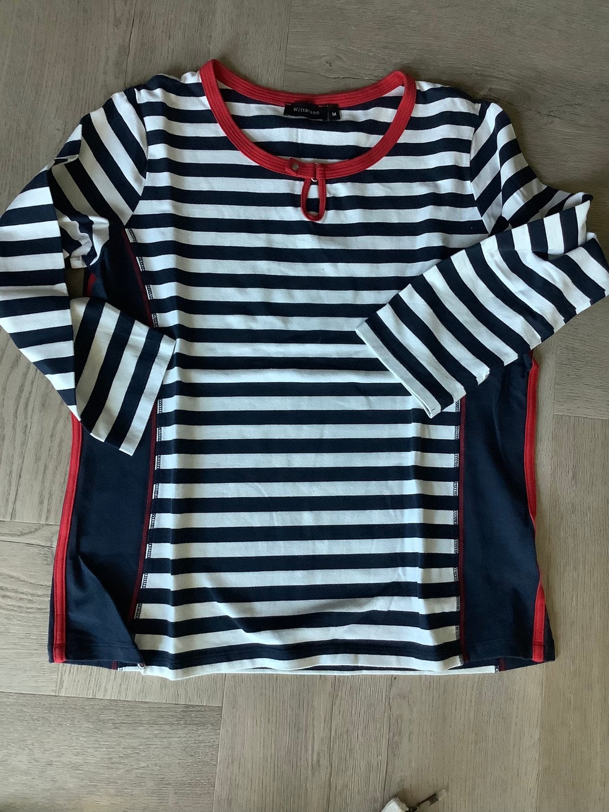 Leuk marine shirt van witteveen ongedragen Nieuw, Kleding | Dames, Maat 38/40 (M), Blauw, Nieuw, Ophalen of Verzenden