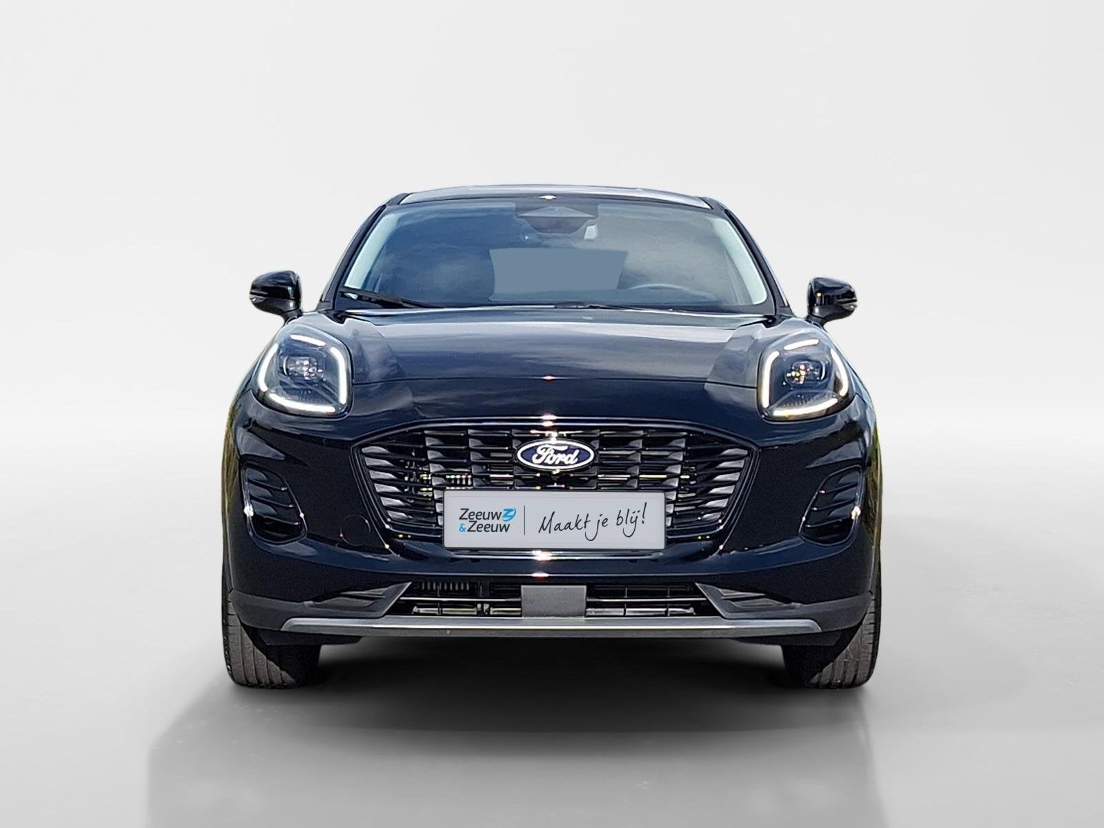 Ford Puma 1.0 EcoBoost Hybrid Titanium | tot €5.000,- Kort, Auto's, Voorwielaandrijving, 12 maanden, Puma, Zwart