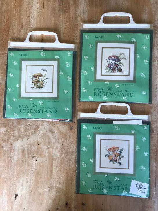 3 x borduurpakket 🧵🪡 paddestoel 🍄Eva Rosenstand. P/st €10, Hobby en Vrije tijd, Ophalen of Verzenden, Nieuw, Borduurpakket