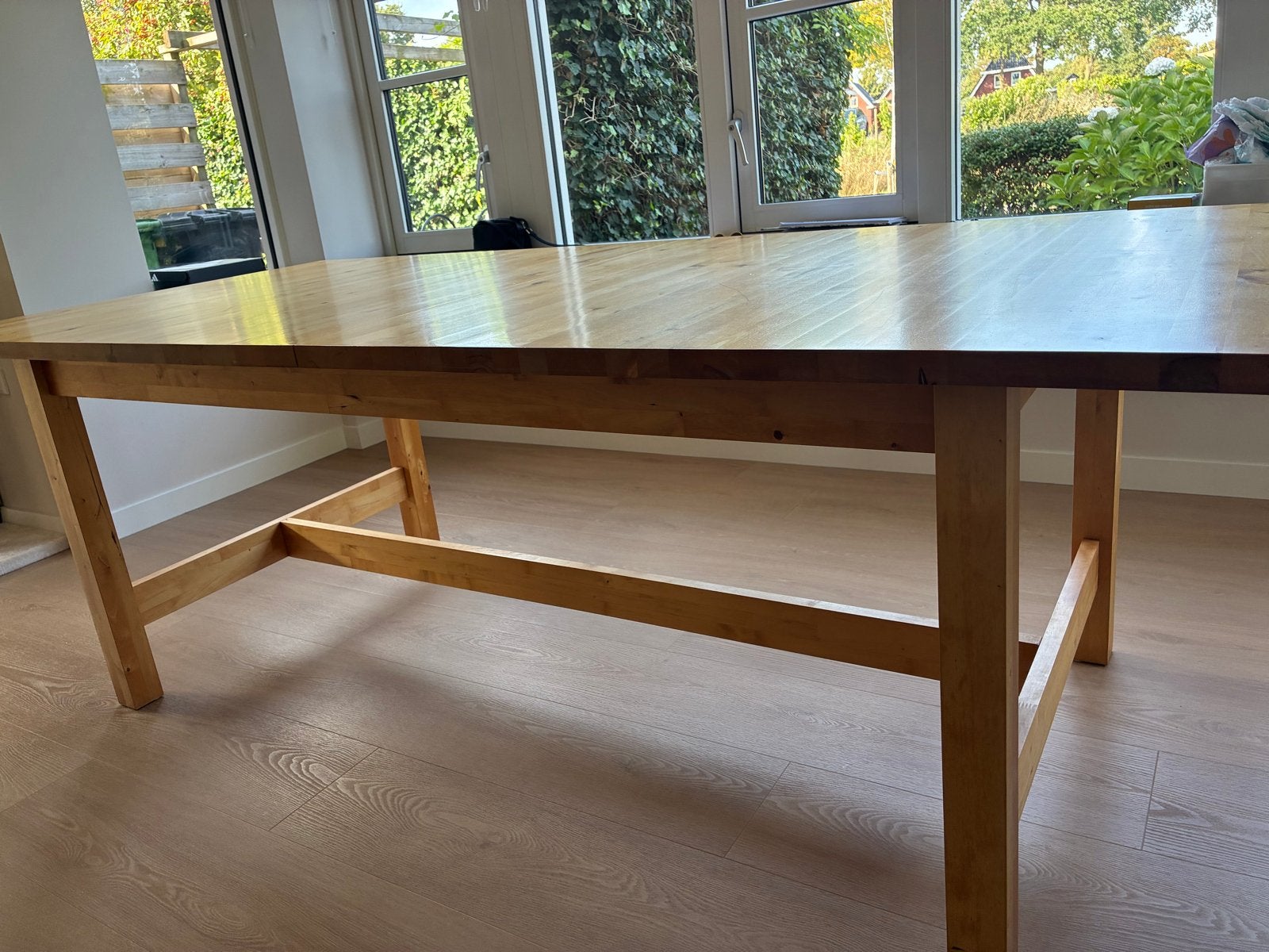 IKEA Norden eettafel met uitschuifblad, Ophalen, Gebruikt, 200 cm of meer, 50 tot 100 cm