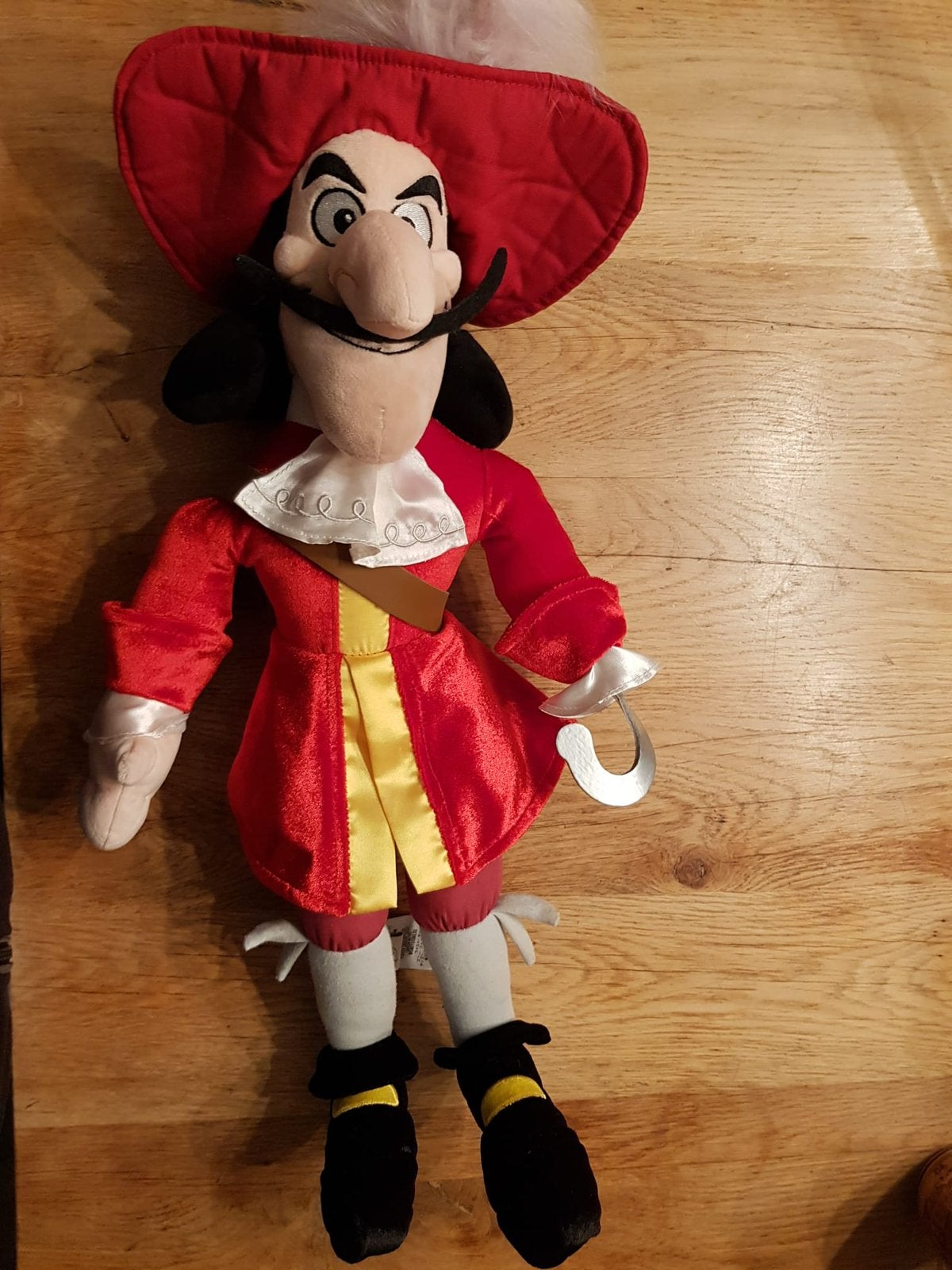 Disney kapitein Haak knuffel, Ophalen of Verzenden, Zo goed als nieuw, Overige typen