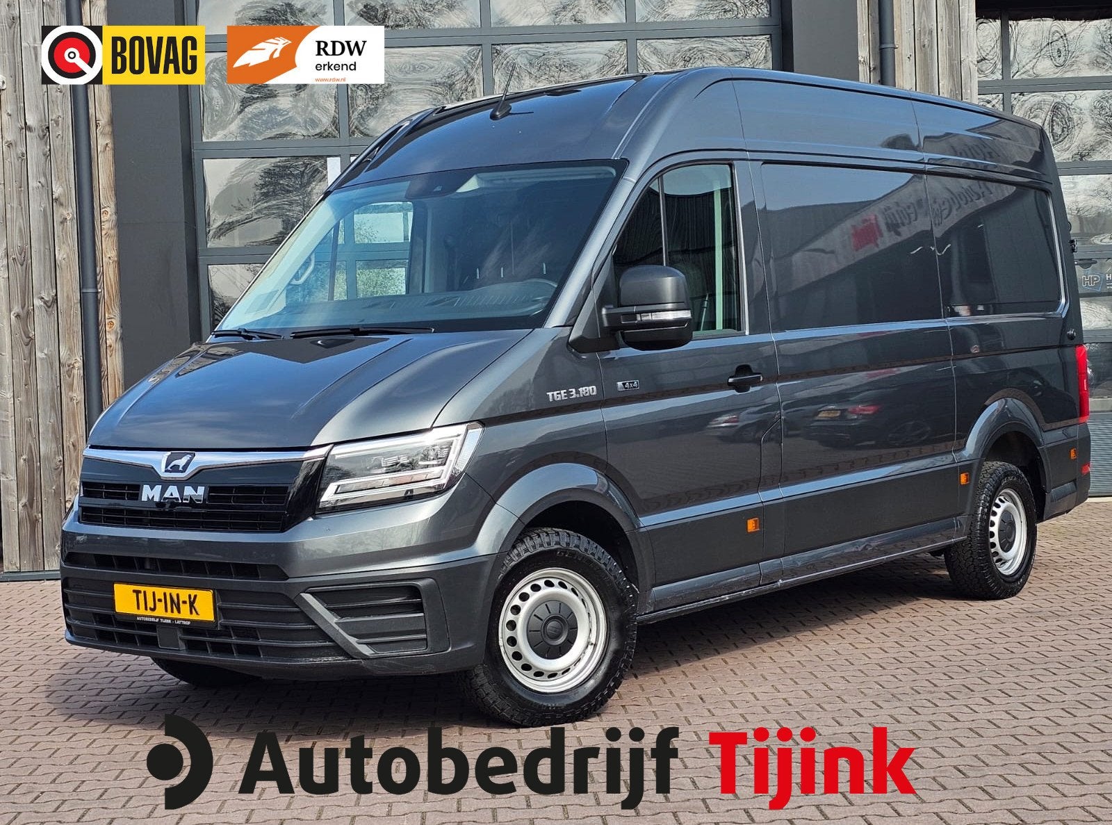 MAN TGE 35 2.0TDI 177PK Automaat 4x4 L3H3 (L2H2) | LED | Tre, Auto's, Bestelauto's, Stof, Gebruikt, 4 cilinders, Met garantie (alle)