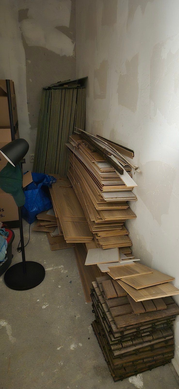 Laminaat 70 m2 gratis ophalen, Minder dan 50 cm, Gebruikt, 100 tot 150 cm, Bruin