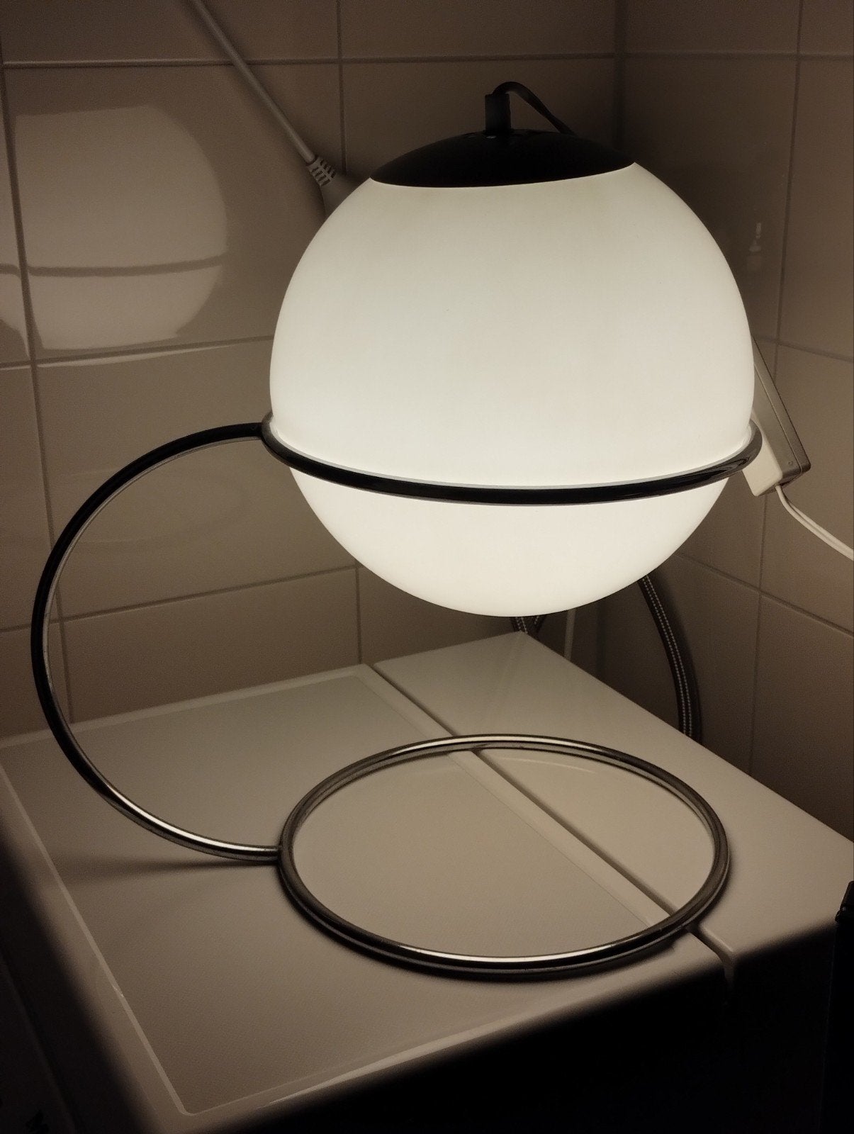 Vintage jaren 60 Herda space age retro tafellamp, Ophalen of Verzenden