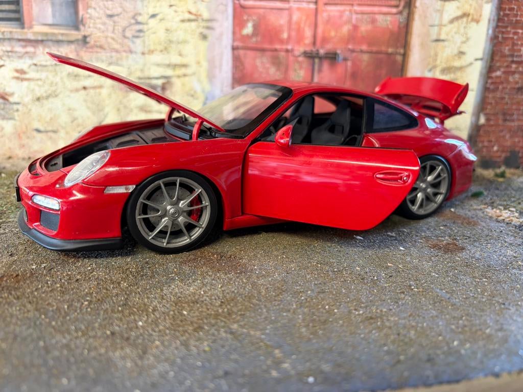 Porsche 911 gt3 norev, Ophalen of Verzenden, Gebruikt, Auto, Norev