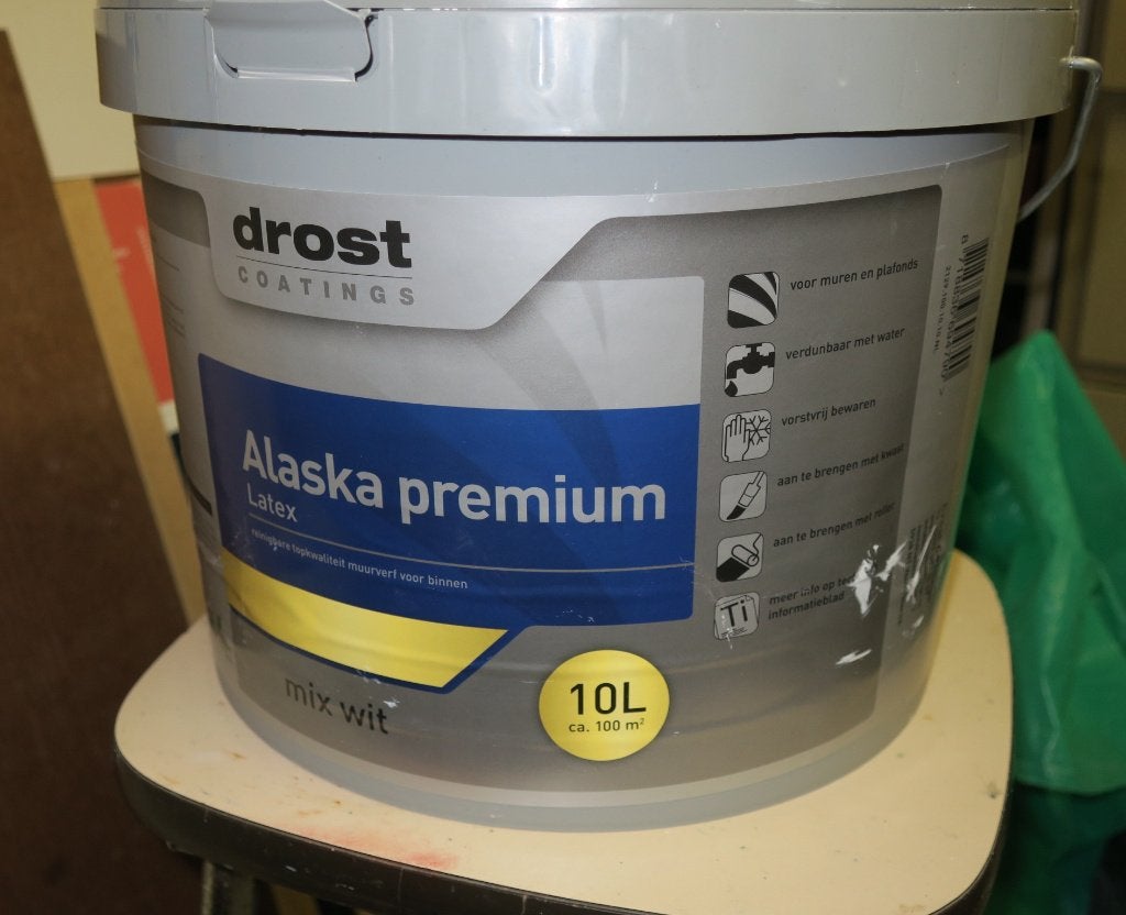 Drost Alaska Premium muurverf - ruim 4L, Ophalen, Wit, Minder dan 5 liter, Verf