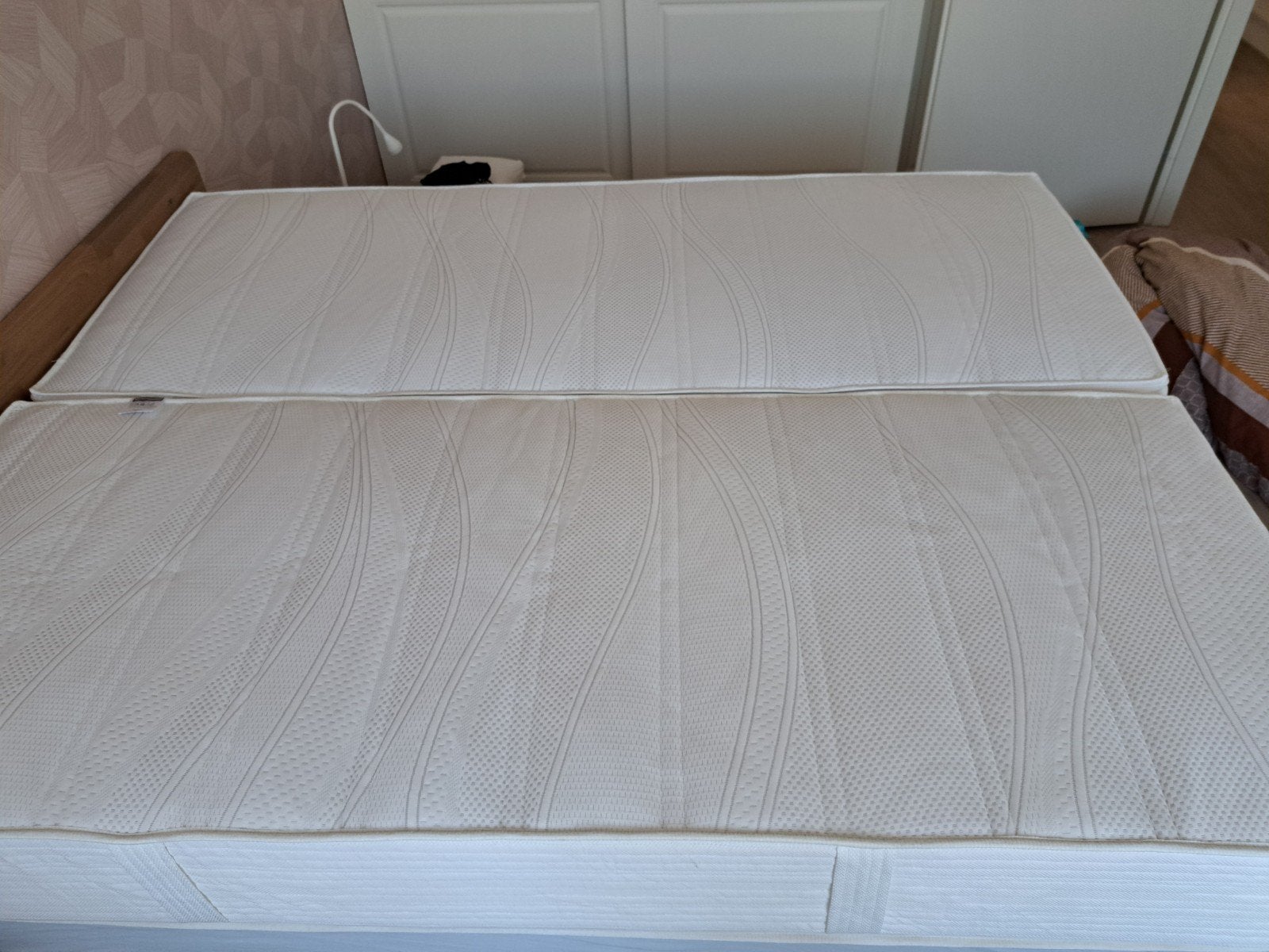 2x HN8 SCHLAFSYSTEME Dynamic TFK Matrassen - Stevig, Ophalen, Eenpersoons, Zo goed als nieuw, 80 cm