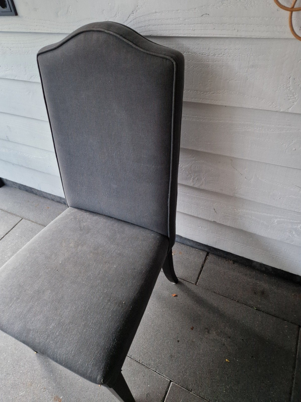 6 stuks blauwe eetkamerstoelen!!!Zeer zacht!!, Ophalen, Gebruikt, Blauw, Stof