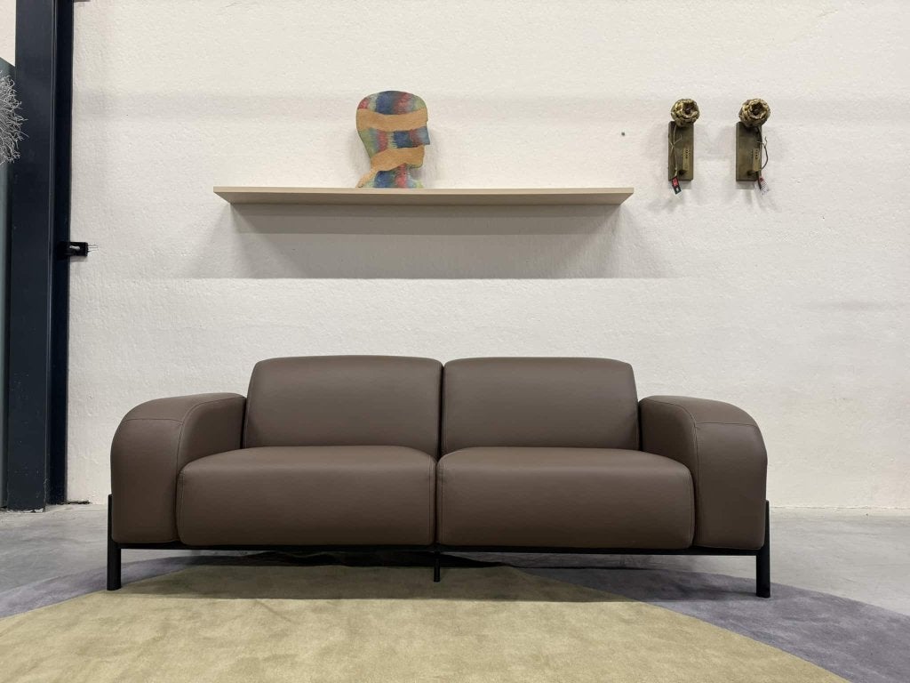Nieuw Harvink de Baai 2,5 Zits bank bruin leer design 214