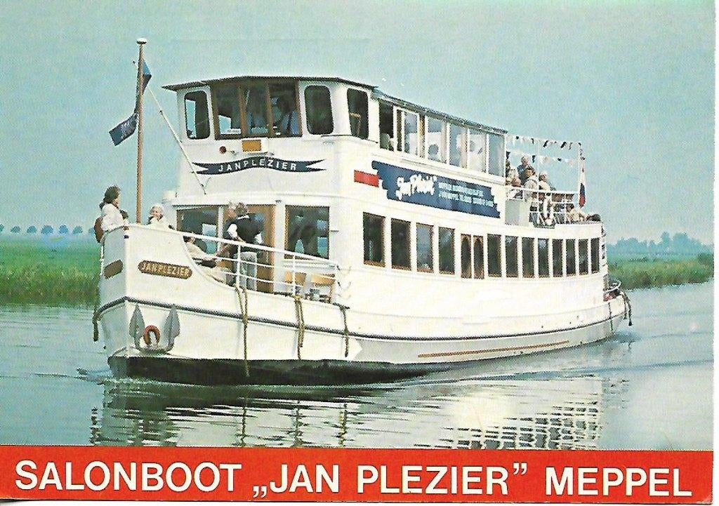Meppel- -Salonboot "Jan Plezier"., Verzenden, 1960 tot 1980, Gelopen, Drenthe