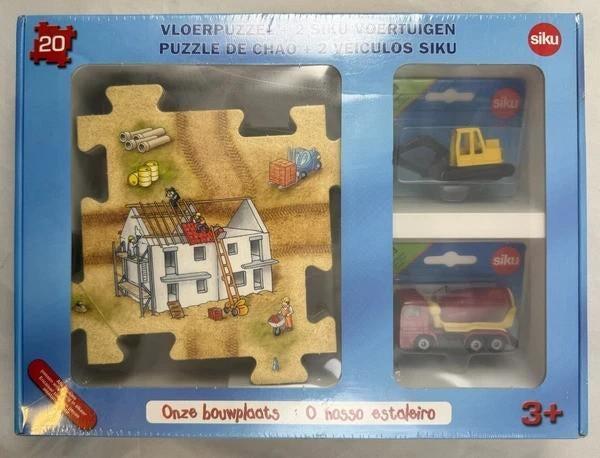 Siku Vloerpuzzel Onze Bouwplaats 20 Stukjes + 2 Siku Nieuw, Coolsingel 104, 3011 AG Rotterdam, Netherlands, Verzenden, Zo goed als nieuw