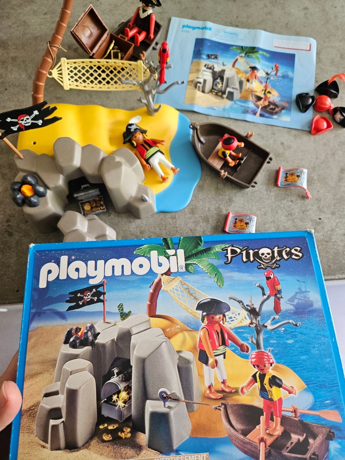 Playmobil Piraten Eiland Set 4139 met extra's, Kinderen en Baby's, Speelgoed | Playmobil, Pirates, Gebruikt, Gebouw, Complete set