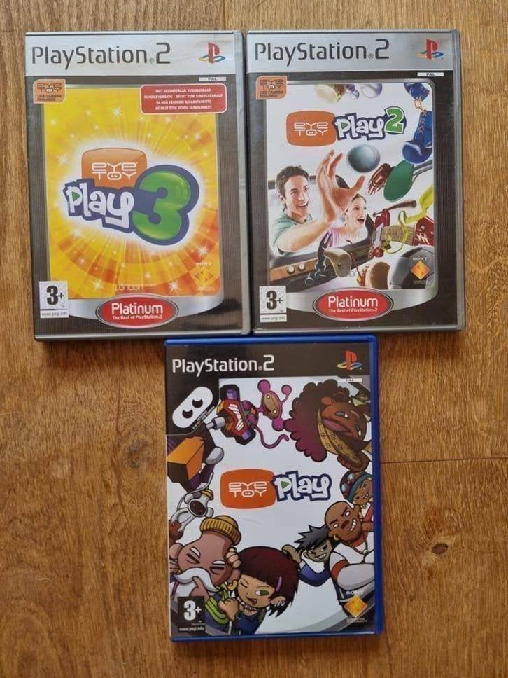Setje 3 EyeToy games | Bundelprijs, Spelcomputers en Games, Games | Sony PlayStation 2, Avontuur en Actie, 1 speler, Ophalen of Verzenden