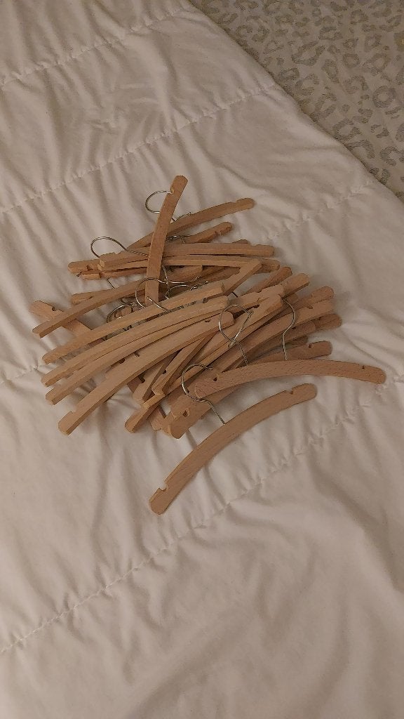 30 Kledinghangers baby, Ophalen, Gebruikt