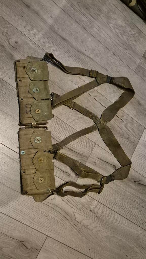 Originele Amerikaanse garand gear, Verzamelen, Militaria | Tweede Wereldoorlog, Ophalen of Verzenden, Amerika