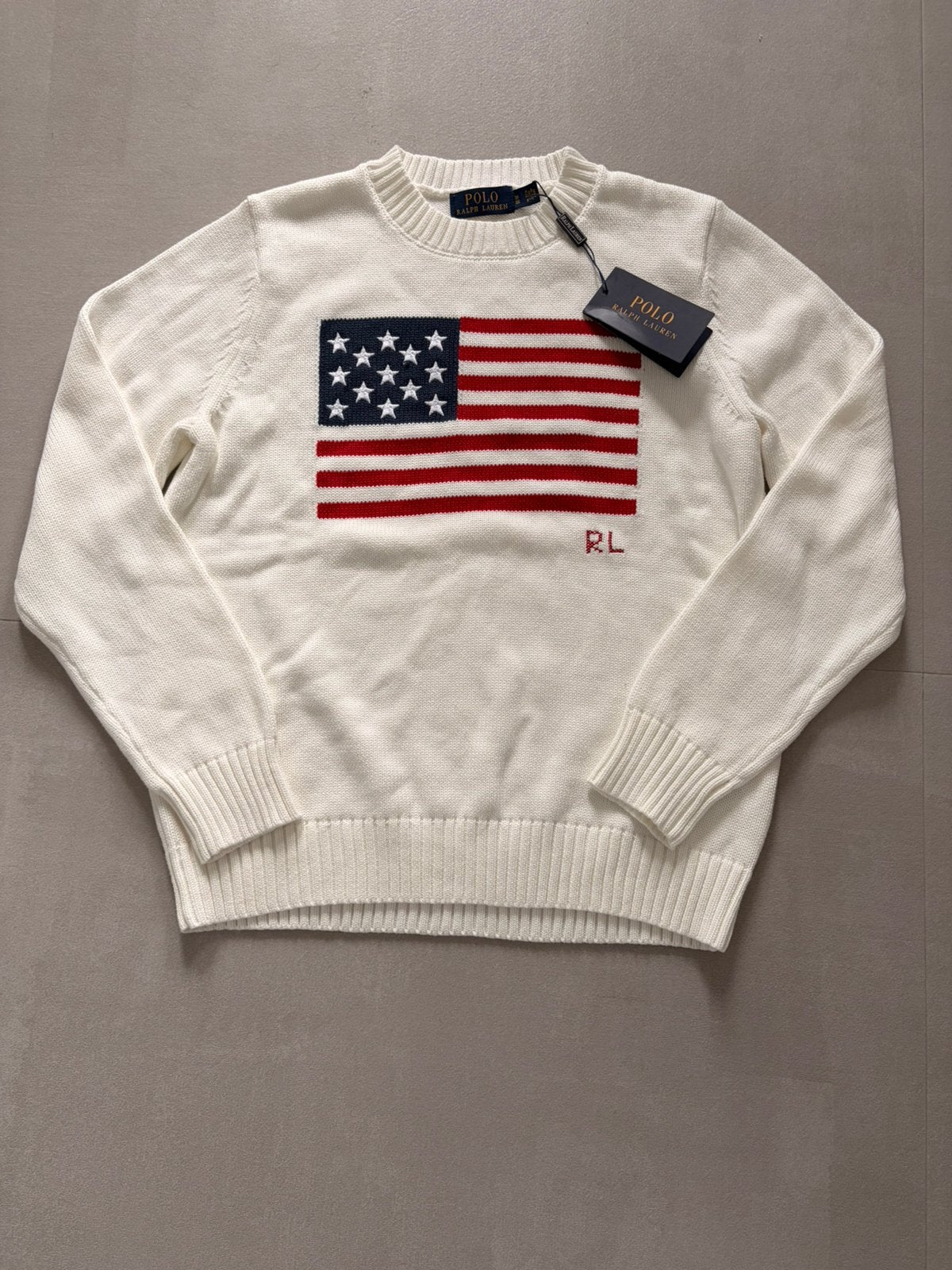 Ralp lauren sweater, Ophalen of Verzenden, Zo goed als nieuw, Maat 48/50 (M), Wit