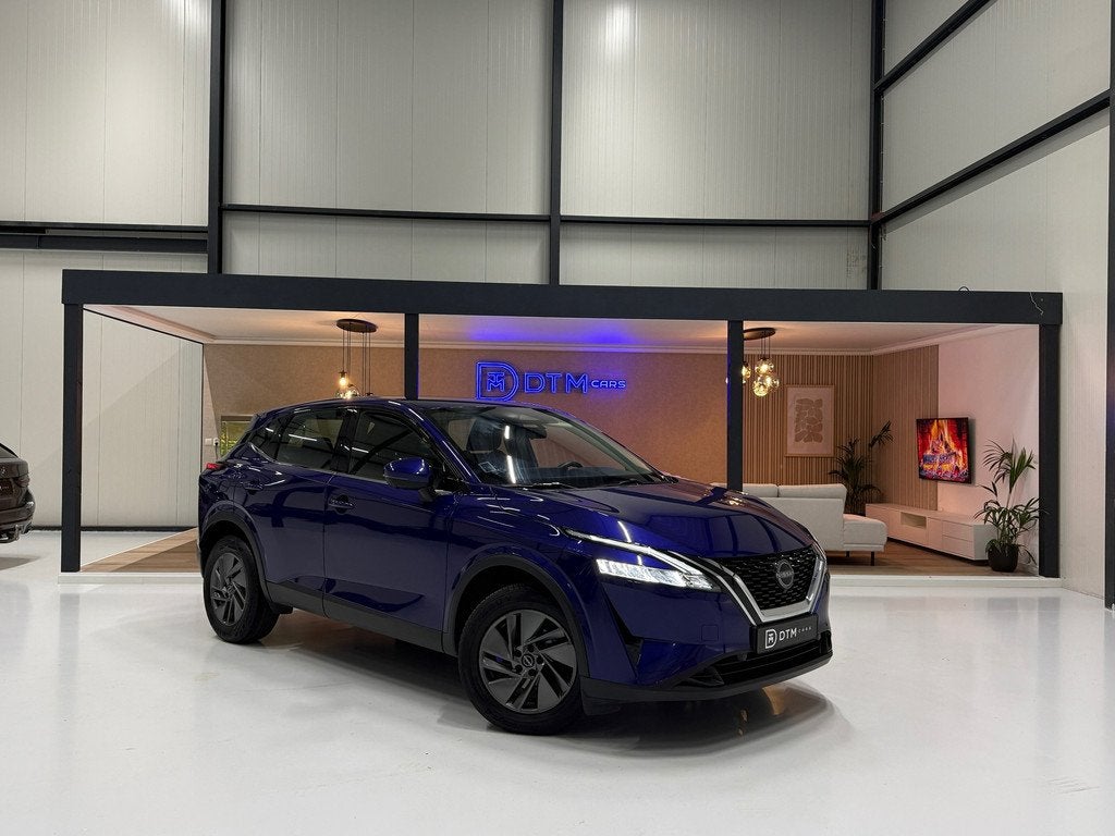 Nissan Qashqai Nissan Qashqai 1.3 MHEV 158pk X-tronic Busine, Auto's, Nissan, 4 cilinders, Blauw, Leder en Stof, Origineel Nederlands