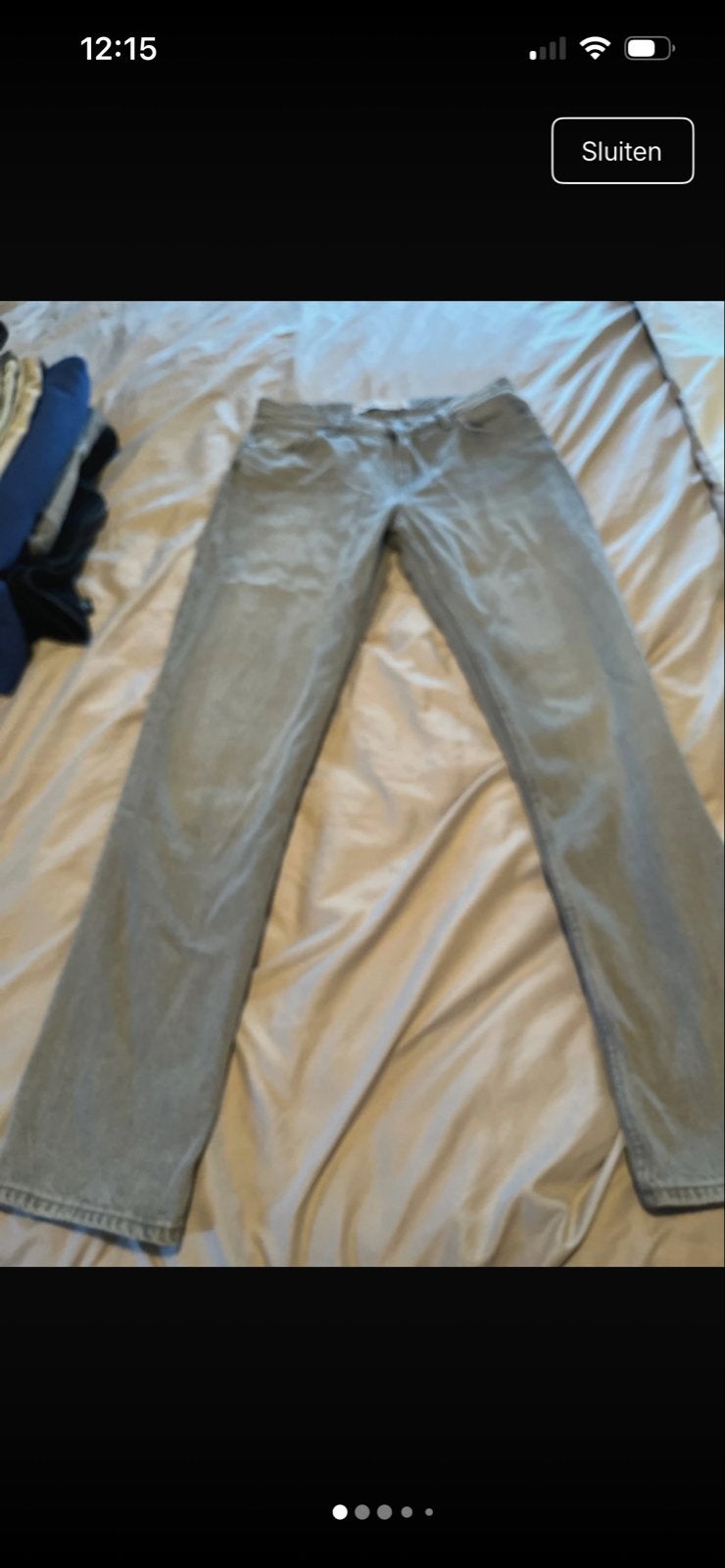 Bershka grijze jeans - maat W28-W29 (confectie 36), Ophalen of Verzenden, Zo goed als nieuw, Grijs, W28 - W29 (confectie 36)