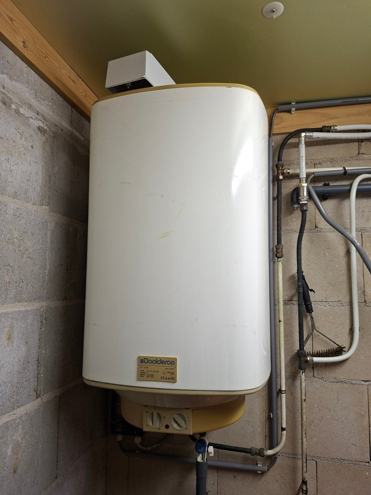 Daalderop Duo Koperboiler 80 liter, Doe-het-zelf en Verbouw, Geisers en Boilers, Ophalen of Verzenden