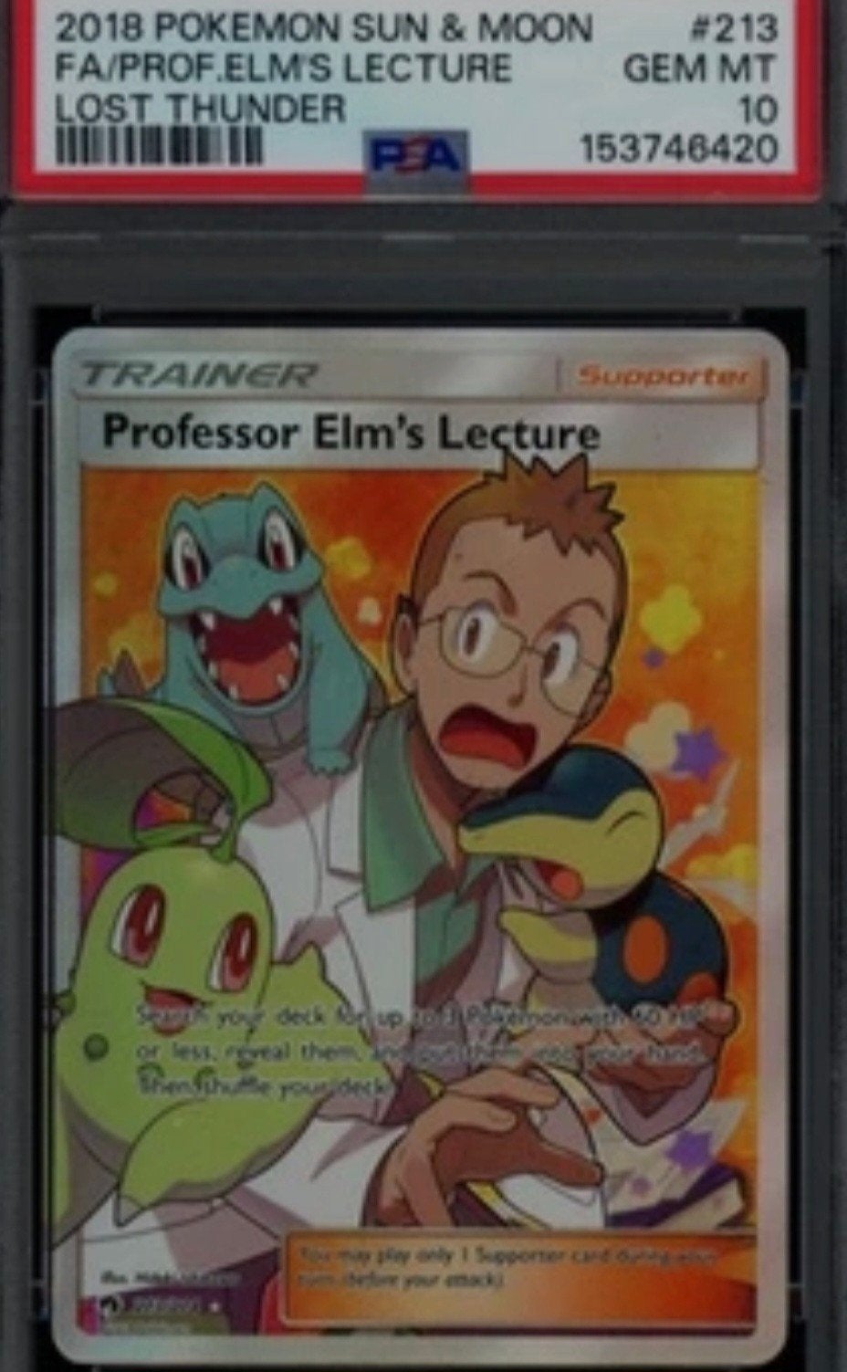gezocht professor elm's lecture psa 10, Ophalen of Verzenden, Zo goed als nieuw