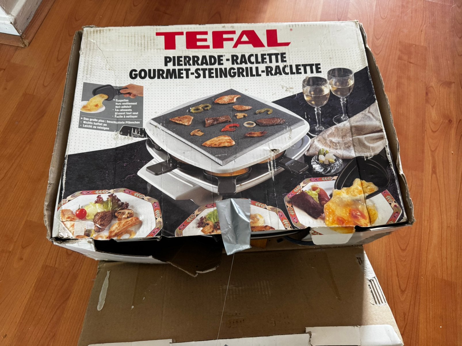 Tefal Raclette Pierrade Gourmetstel 8 Personen Compleet, Ophalen, Zo goed als nieuw, 8 personen of meer