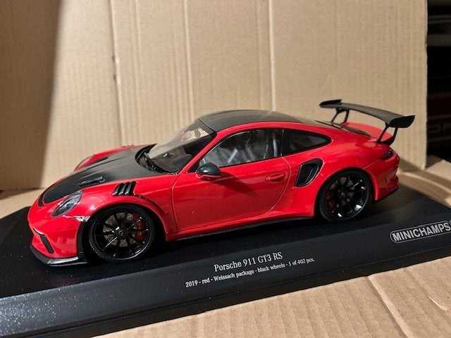 Porsche 991 GT3 RS Minichamps 1/18, Hobby en Vrije tijd, Modelauto's | 1:18, Ophalen of Verzenden, Nieuw, Auto, MiniChamps