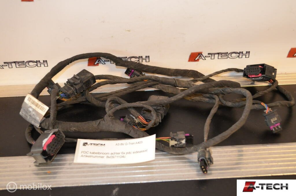 Kabelboom PDC 6x Audi A3 Sportback 8V 13-18 8v0971104c A403, Audi, Gebruikt, Audi, Ophalen of Verzenden