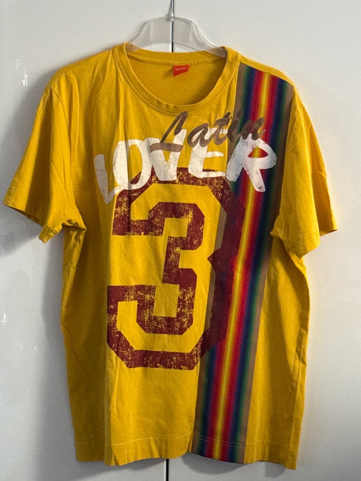 BOSS Hugo Boss T-shirt Geel Maat L, Ophalen of Verzenden, Gedragen, Maat 52/54 (L), Geel