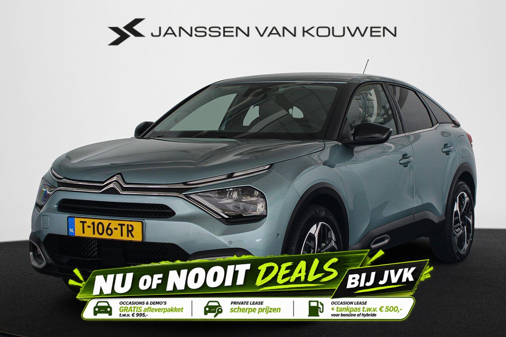 Citroen C4 1.2 Puretech Shine Automaat Adaptieve Cruise Cont, Auto's, Gebruikt, Euro 6, 1199 cc, Blauw