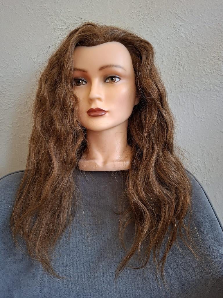 Caliven oefenhoofd kapper, Sieraden, Tassen en Uiterlijk, Uiterlijk | Haarverzorging, Ophalen, Zo goed als nieuw, Pruik of Haarverlenging