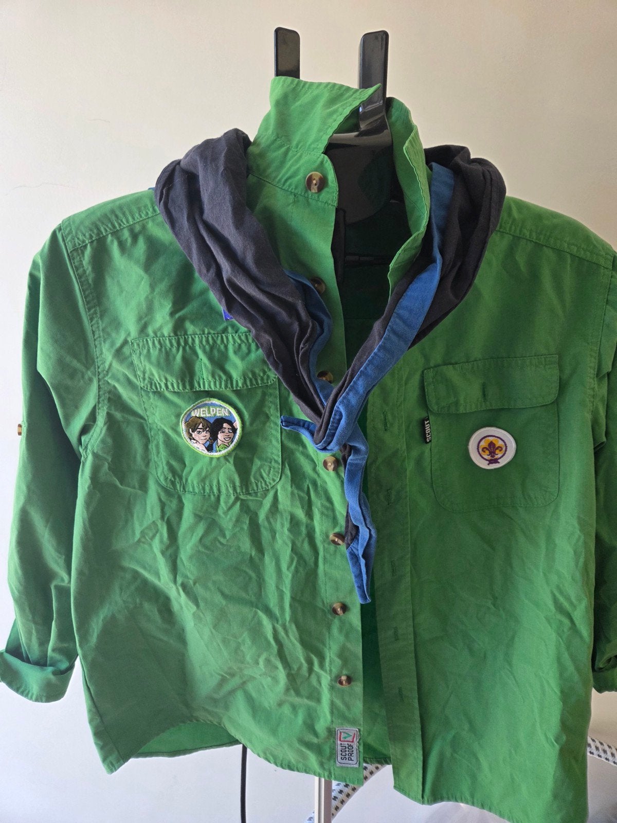 Scout uniform overhemd maat 146, Kinderen en Baby's, Kinderkleding | Maat 146, Scout, Gebruikt, Jongen of Meisje, Overhemd of Blouse