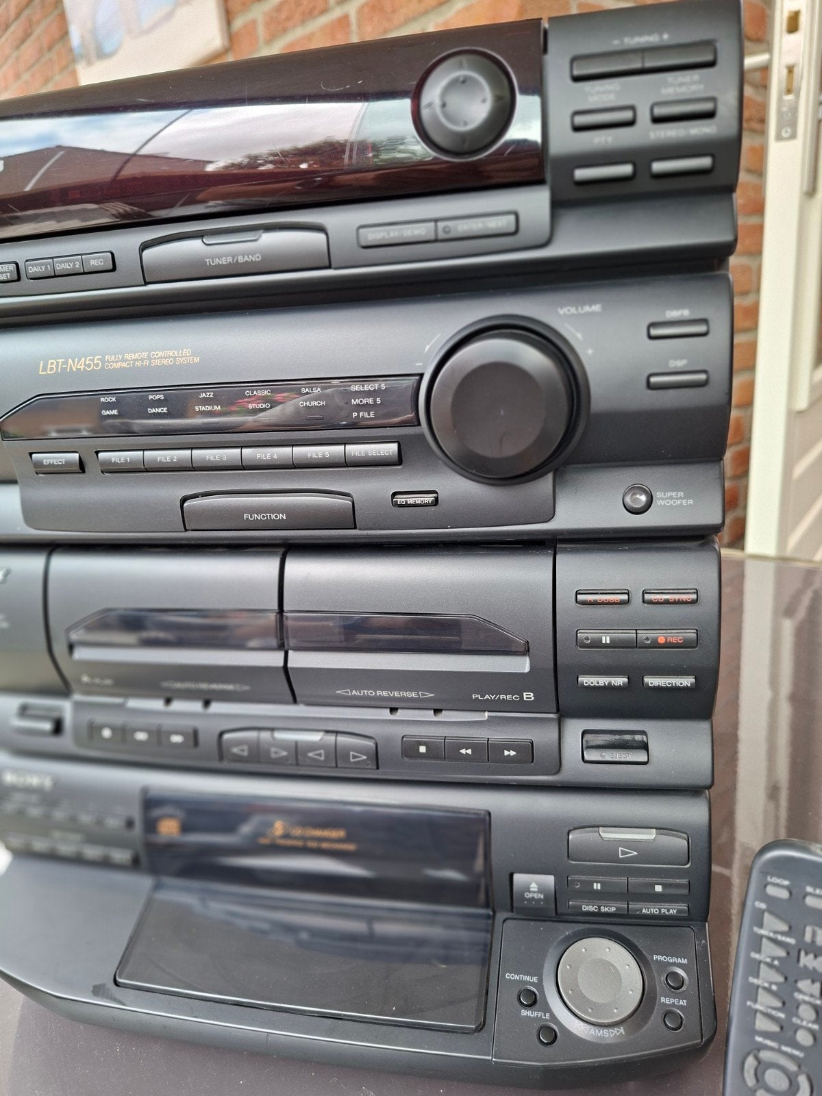 Sony LBT-N455 Hifi-set met 5-CD wiss. en dbl cassetted, Ophalen, Losse componenten, Sony, Cassettedeck