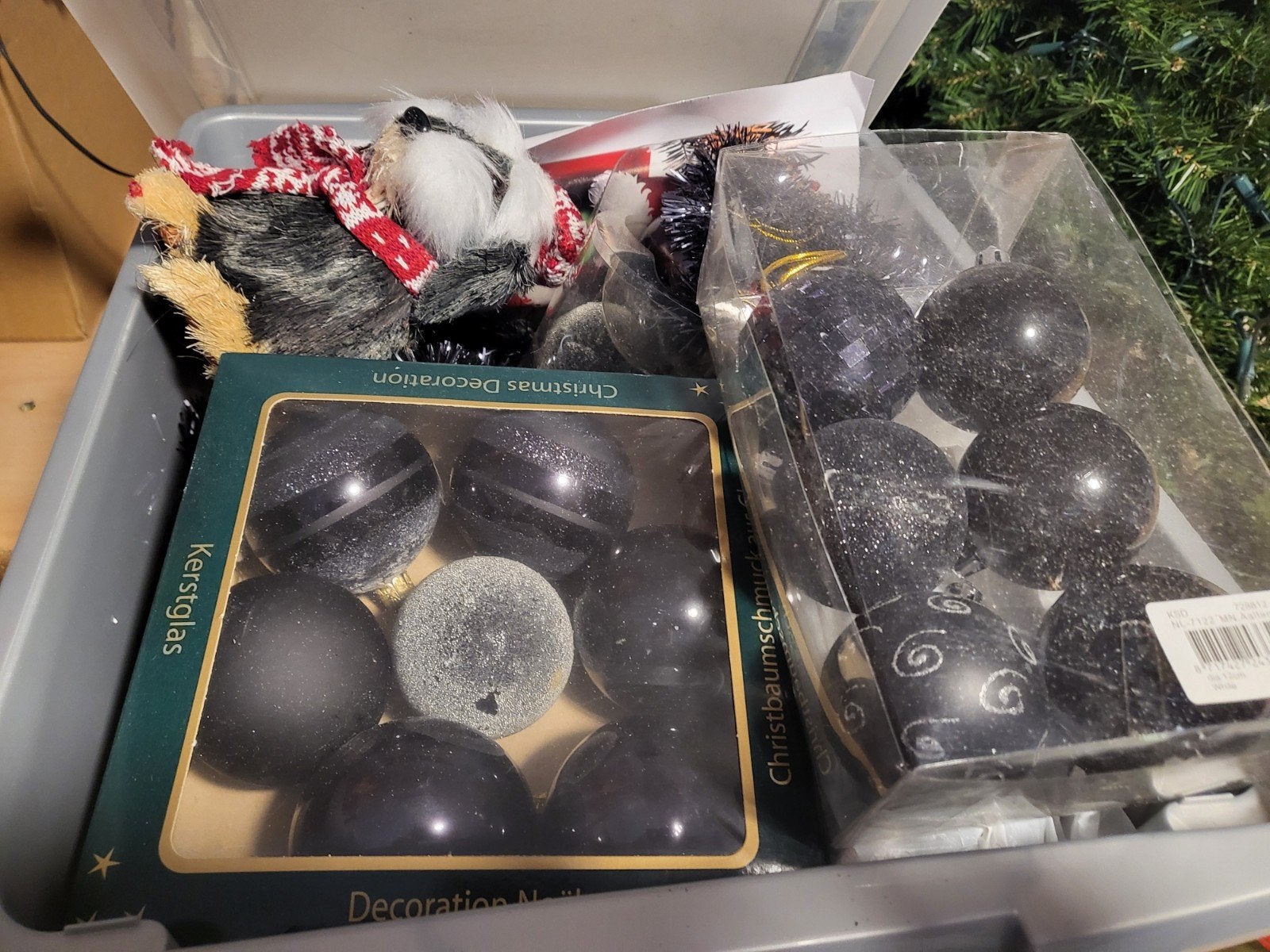 kerstballen, Ophalen, Gebruikt