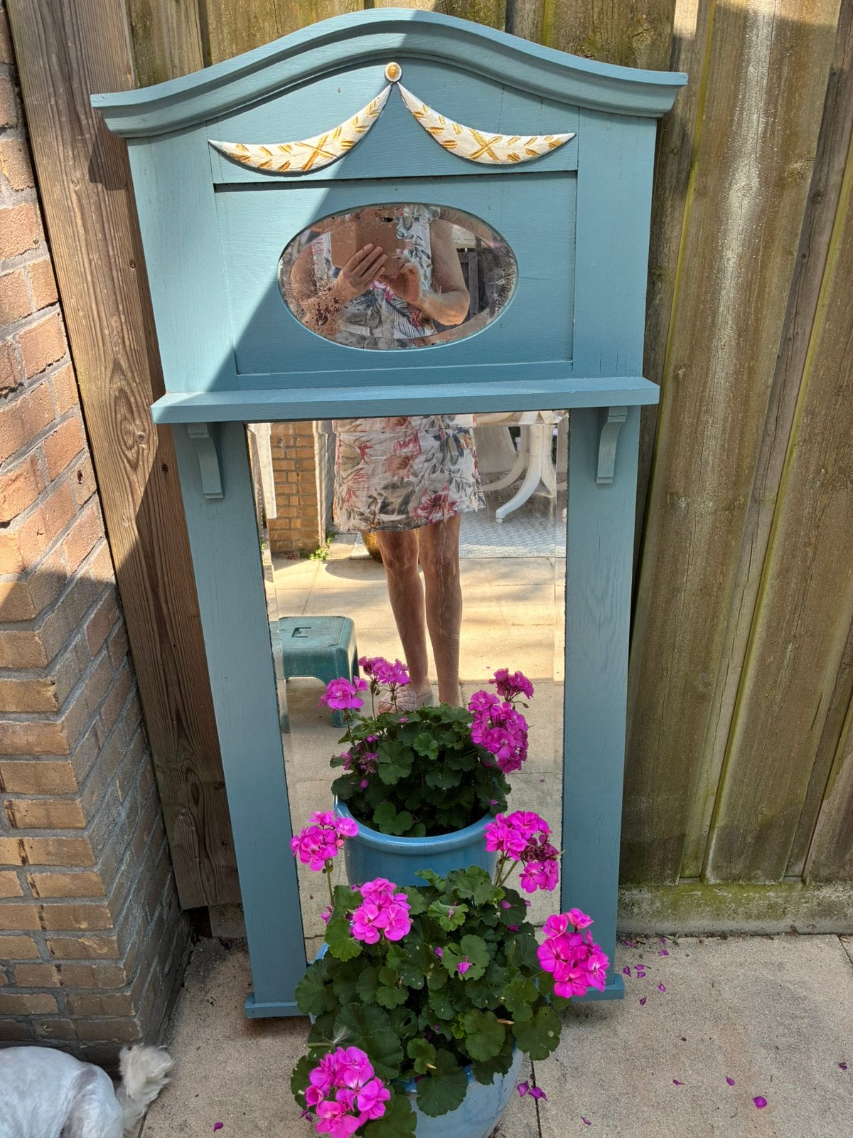 Leuke spiegel ophalen Nijmegen Dukenburg, Tuin en Terras, Ophalen, Gebruikt