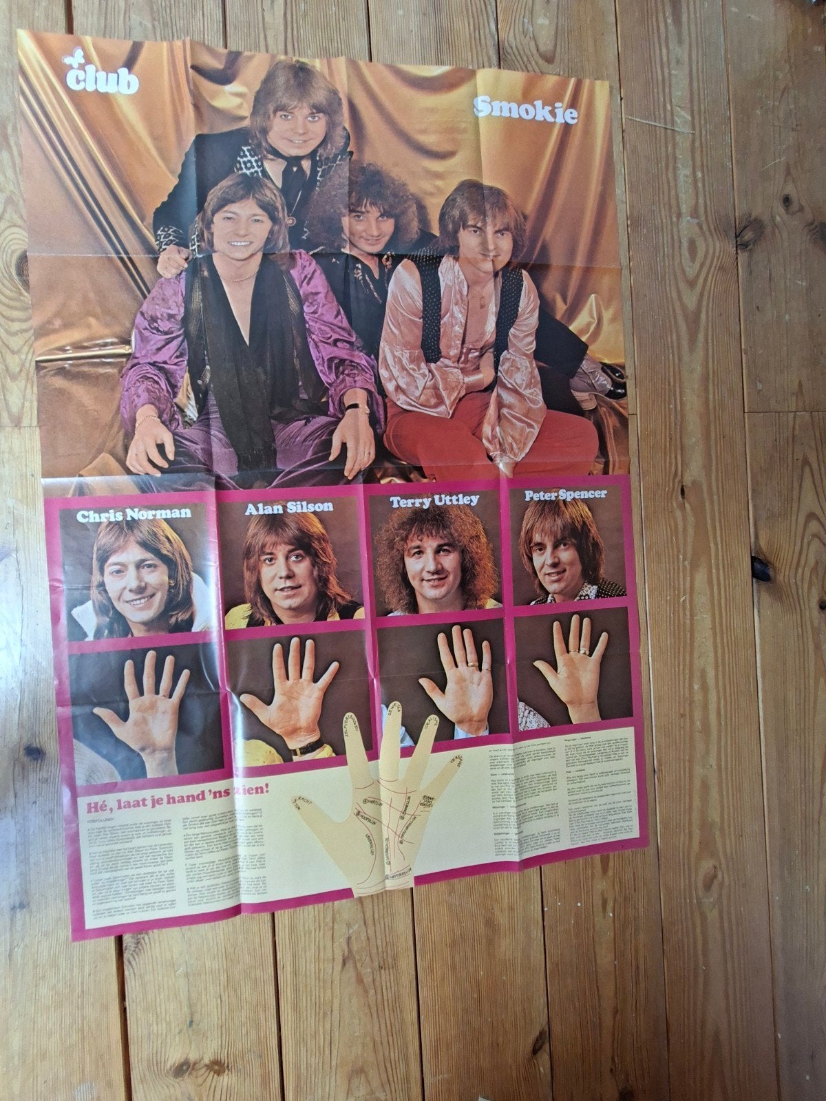 Supergrote Poster Smokie....., Ophalen of Verzenden, A1 t/m A3, Film en Tv