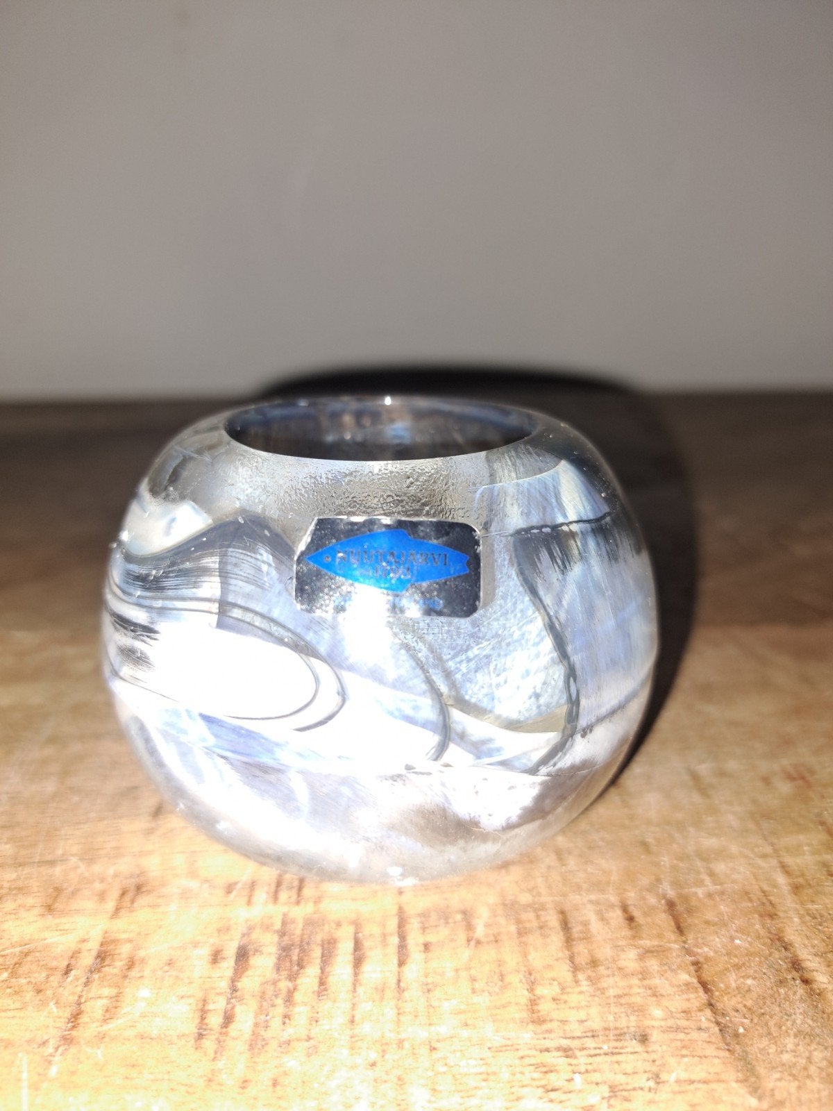 Nuutajarvi sfeerlichthouder, Antiek en Kunst, Antiek | Glas en Kristal, Ophalen of Verzenden