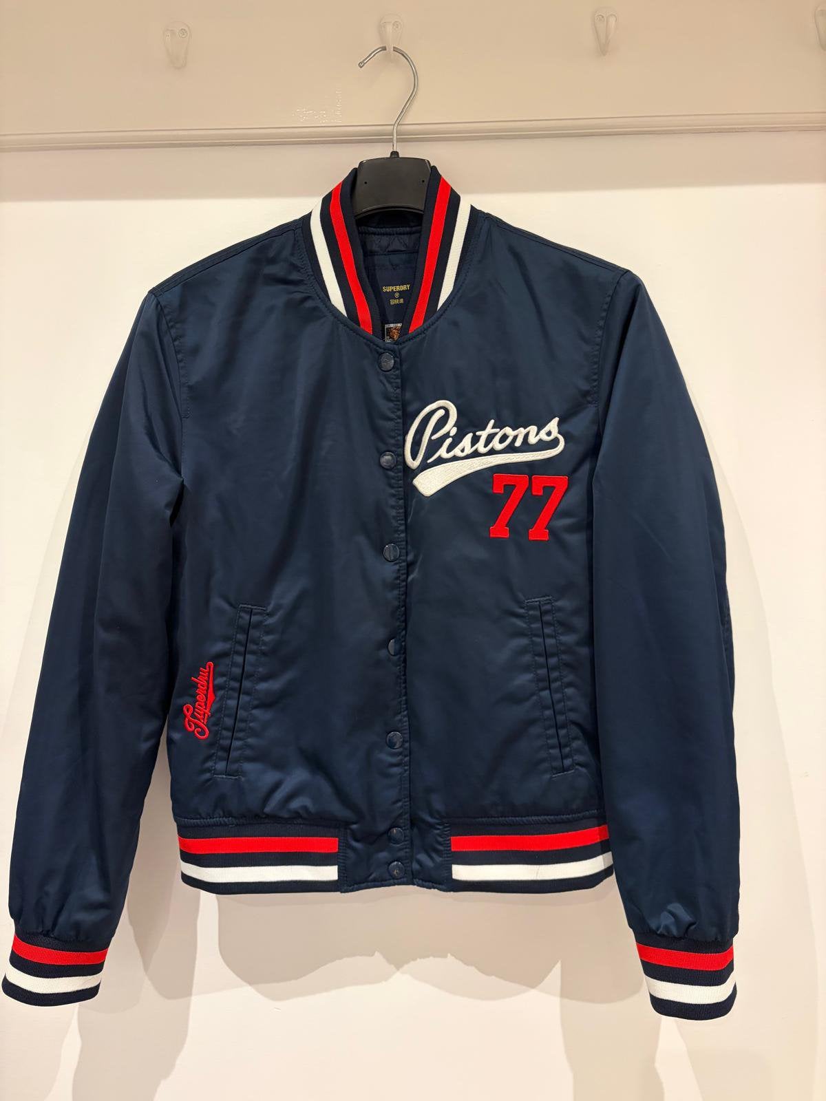Superdry bomberjack maat 36, Ophalen of Verzenden, Zo goed als nieuw, Maat 36 (S), Blauw