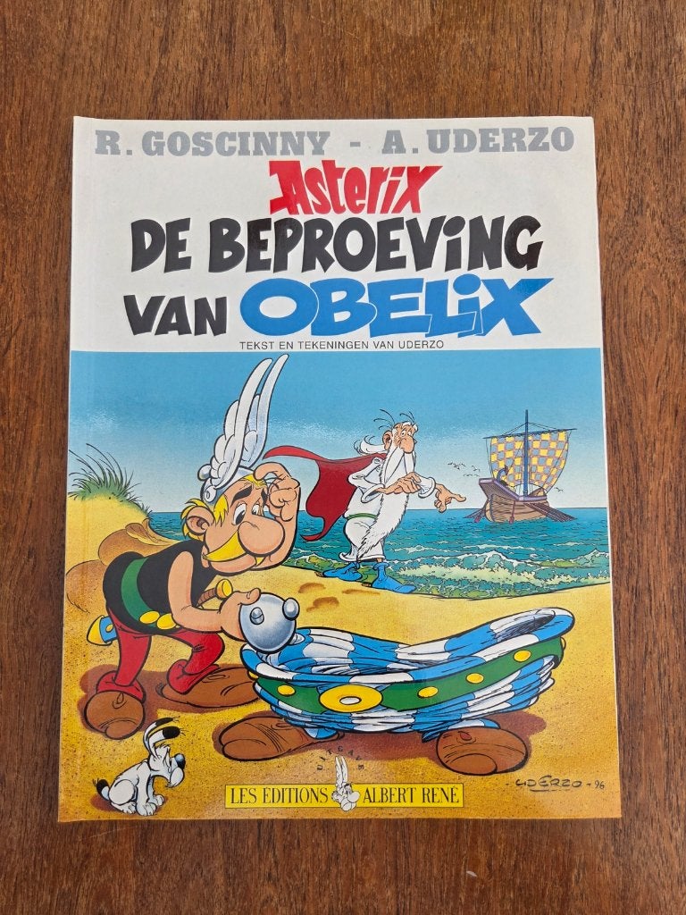 Asterix  - De beproeving van Obelix, Uderzo, Eén stripboek, Ophalen of Verzenden, Zo goed als nieuw