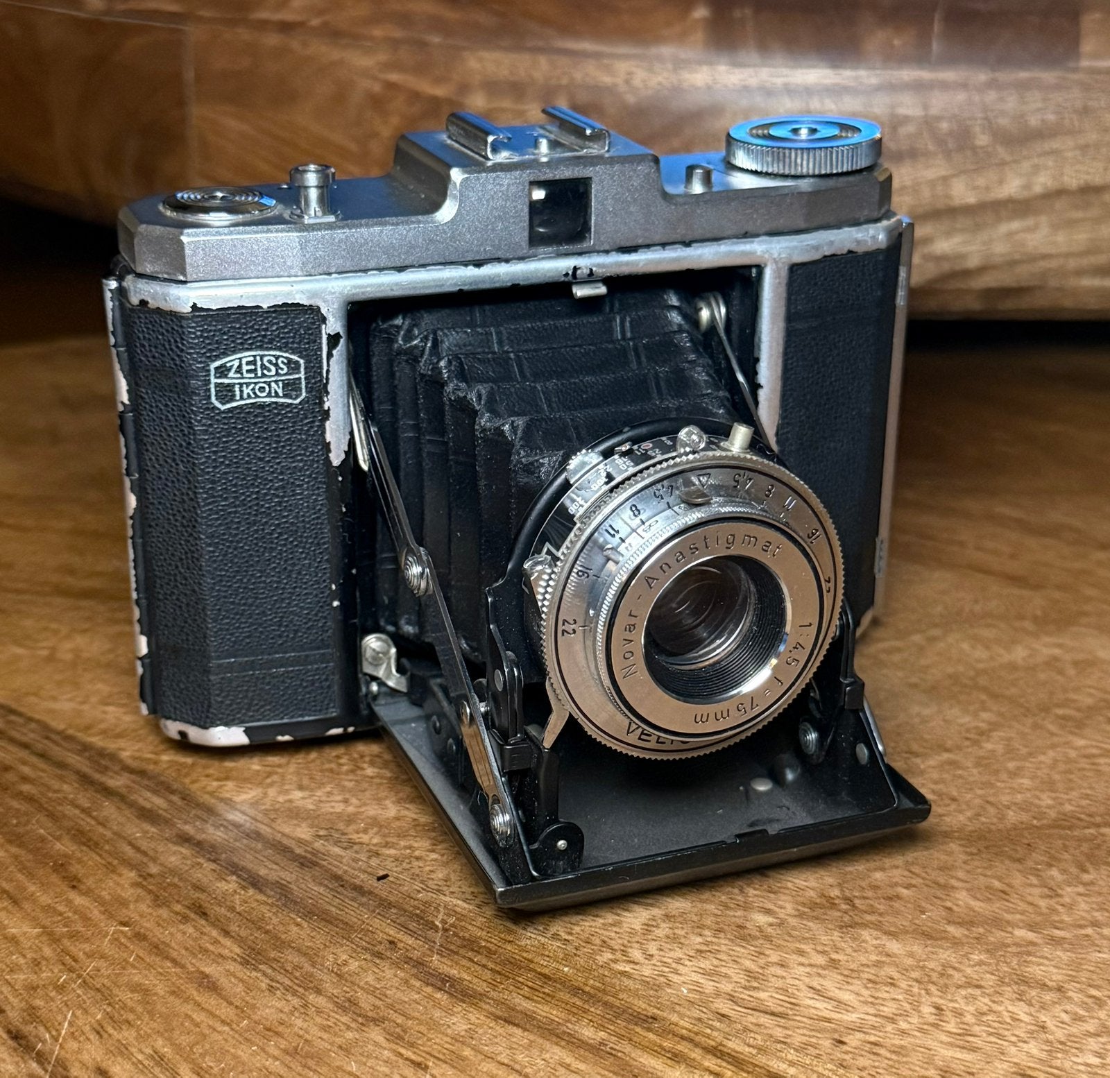 Zeiss Ikon Nettar 518/16 6x6 – Novar Anastigmat 75mm f/4.5, Ophalen of Verzenden, Gebruikt, Compact, Overige Merken