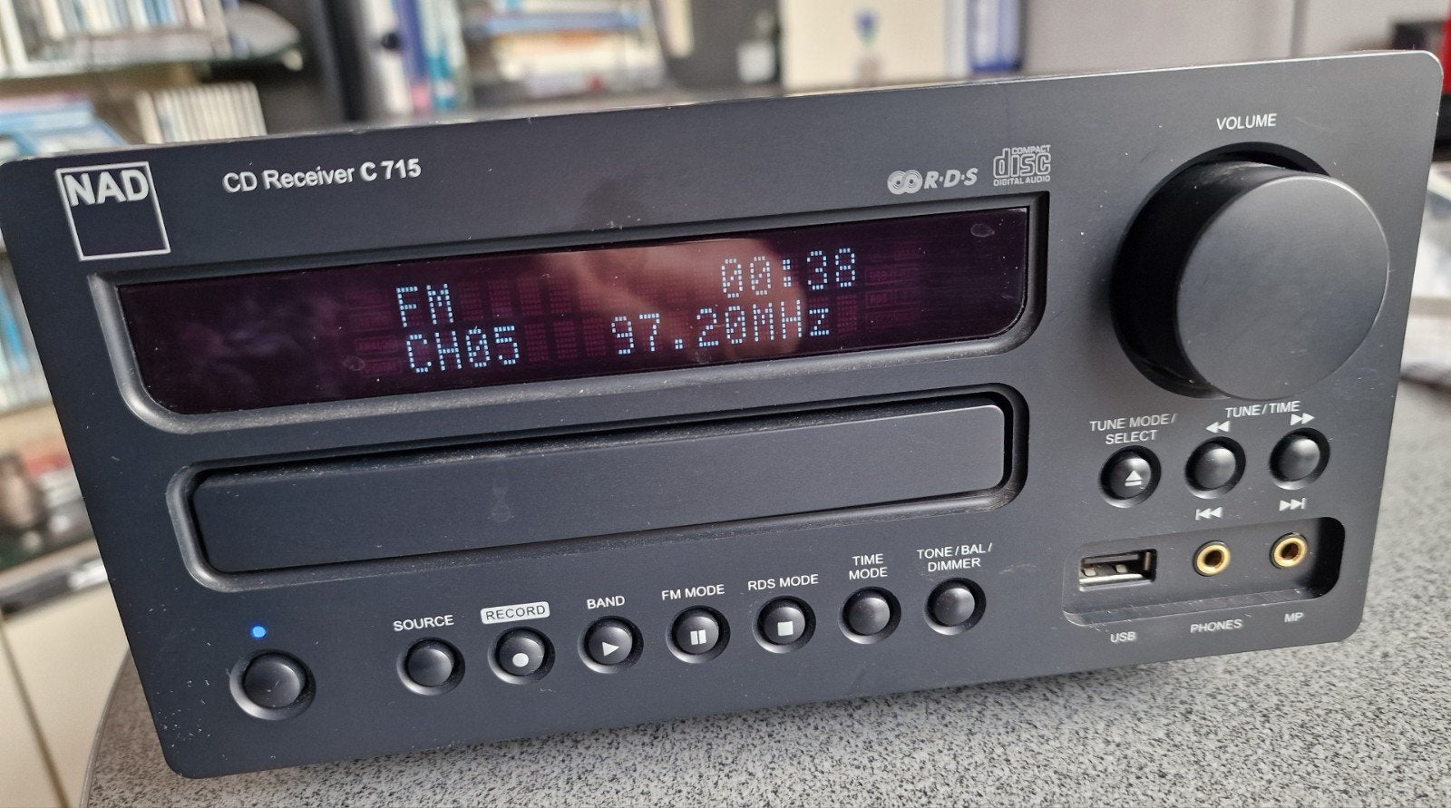 NAD C715 CD Receiver - Compacte Stereo met USB, CD en Radio, Ophalen of Verzenden, Overige merken