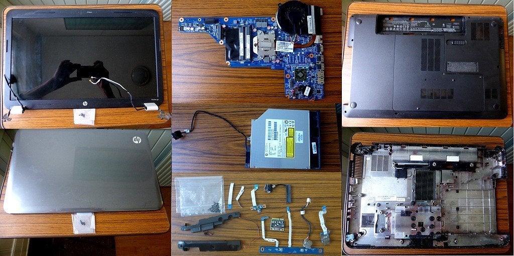 HP Pavilion g6 onderdelen - moederbord - dvd drive - etc., Gebruikt, Met videokaart, 2 tot 3 Ghz, 15 inch