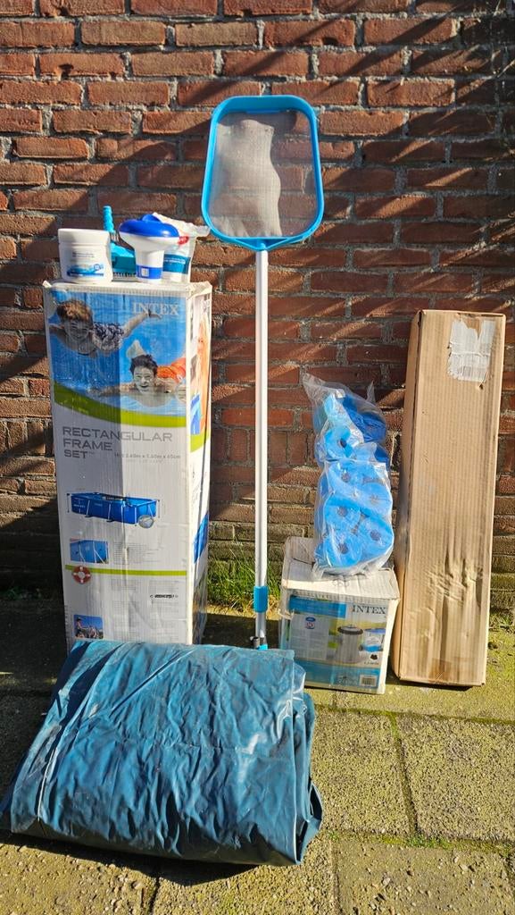 Intex Zwembad 2.6m x 1.6m x 65cm met complete set, Ophalen, Minder dan 80 cm, Minder dan 200 cm, Opzetzwembad
