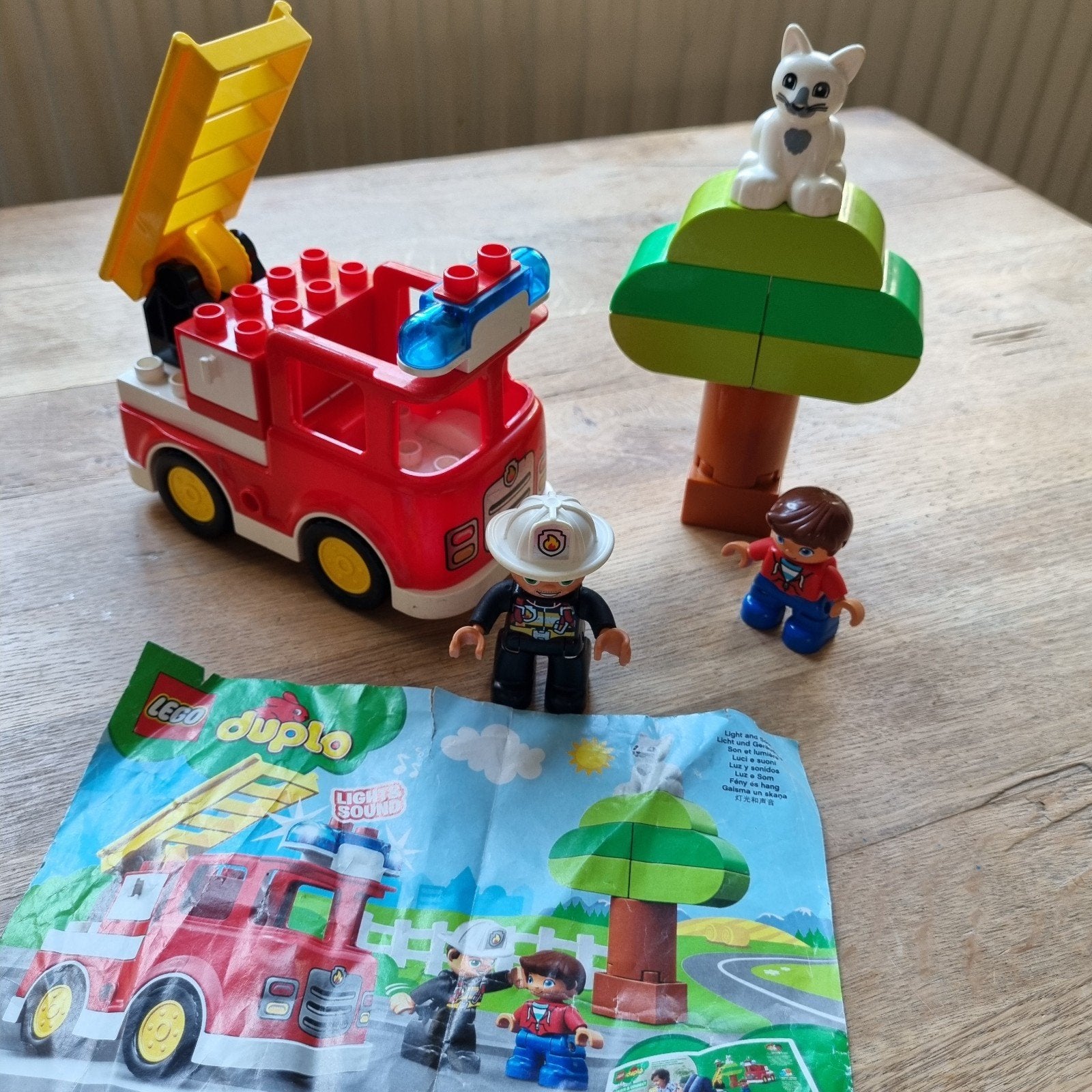 Duplo brandweertruck nr 10901, Ophalen of Verzenden, Zo goed als nieuw, Compleet, Duplo