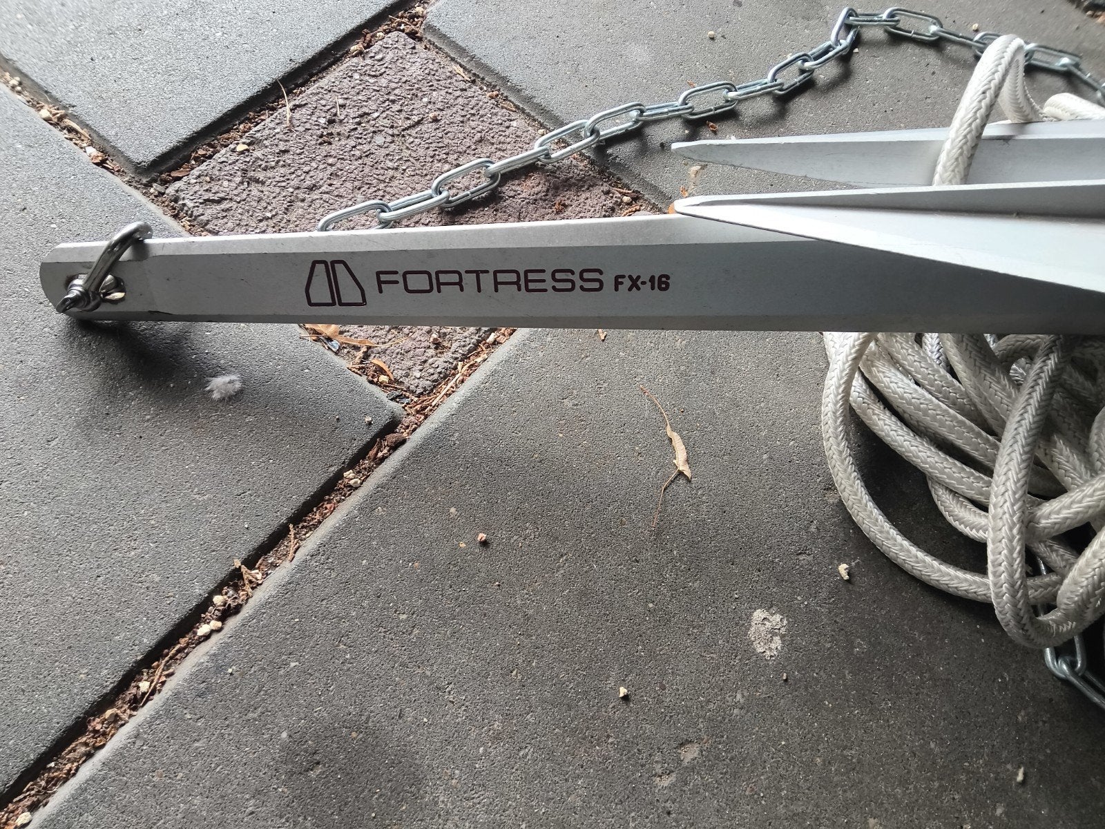 Fortress FX-16 Anker met lijn en ketting - lichtgewicht, Watersport en Boten, Ophalen
