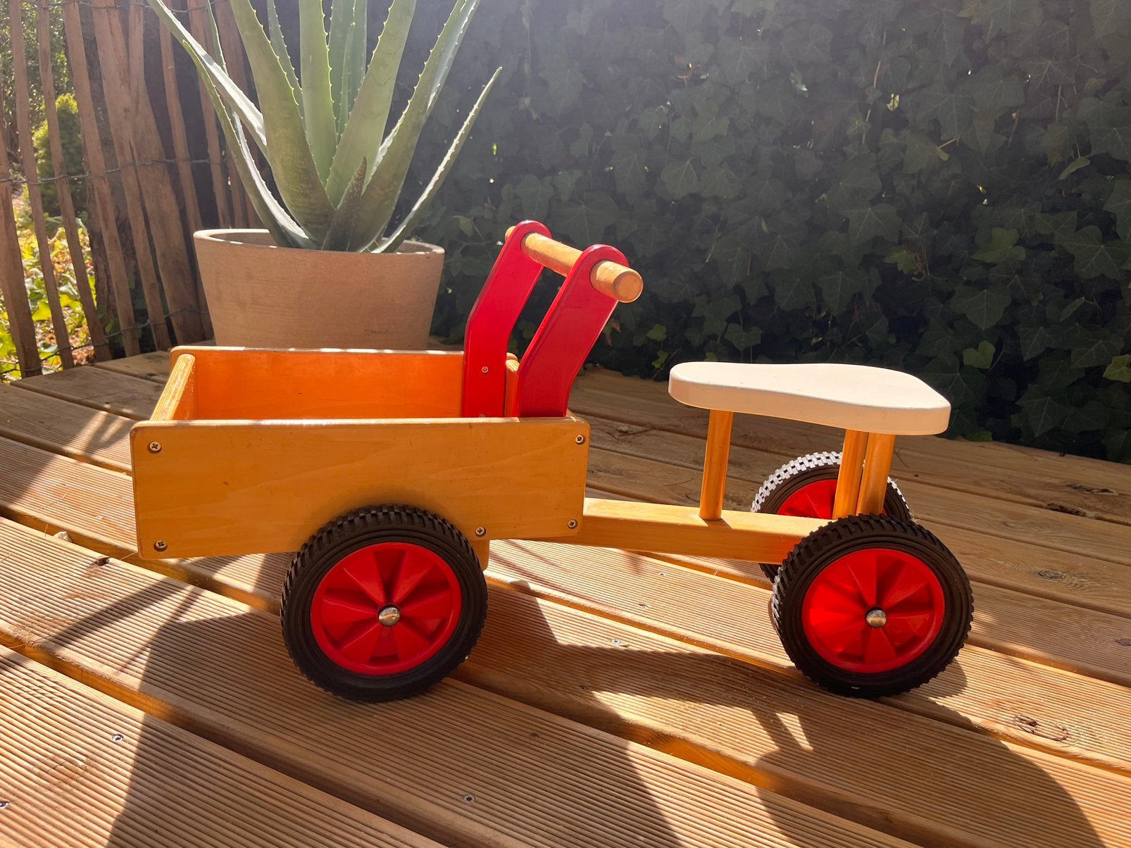 Houten loop bakfiets, Ophalen, Zo goed als nieuw, Overige merken