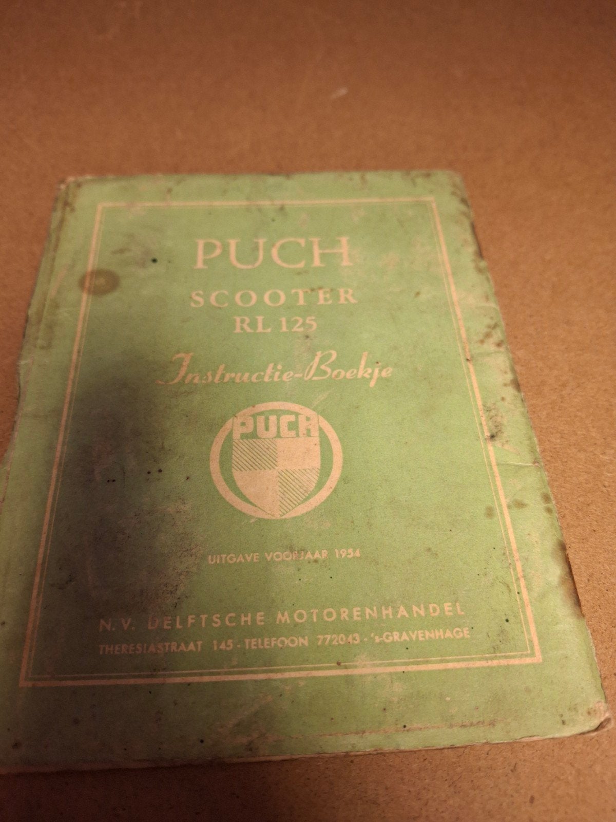 Puch Scooter RL 125 Instructie-Boekje - Uitgave 1954, Fietsen en Brommers, Ophalen of Verzenden, Gebruikt, Overige typen